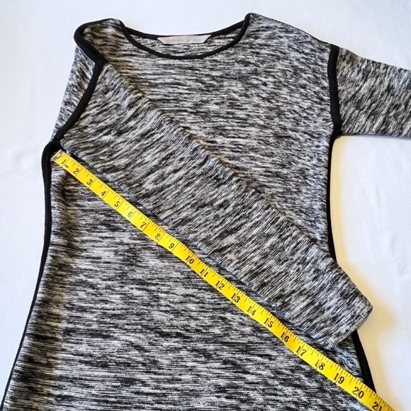 Athleta Retreat sweater mini dress in black and white space knit - Picture 7 of 10
